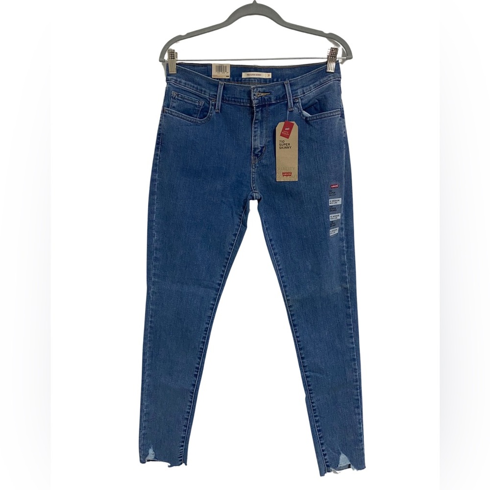 Women’s LEVI’S 710 Skinny Mid-Rise Denim Pant Size 12 Medium W31 L30